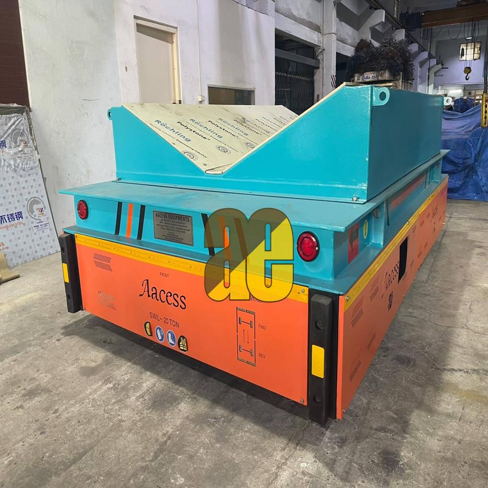20 Ton Battery Operated Coil Transfer Rail Trolley
