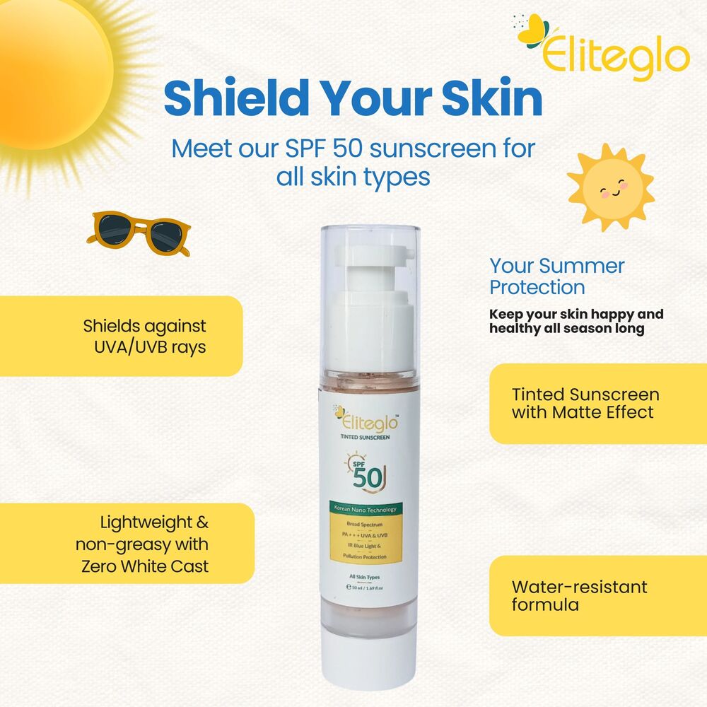 50 ML Tinted Sunscreen SPF 50 With Matte Effect