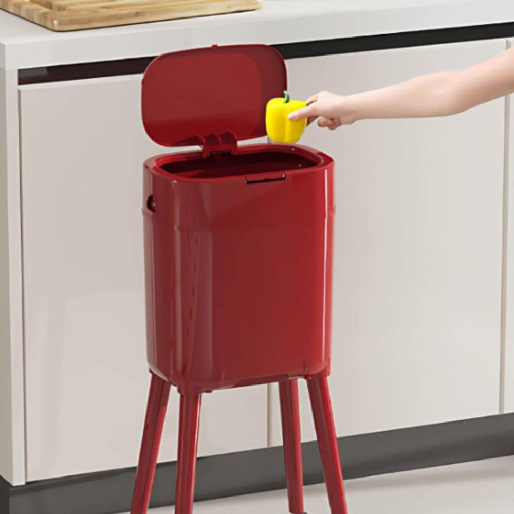 Plastic Waste Bin With Wheels