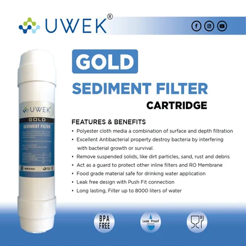 UWEK Gold Pre Carbon Sediment Filter Kit
