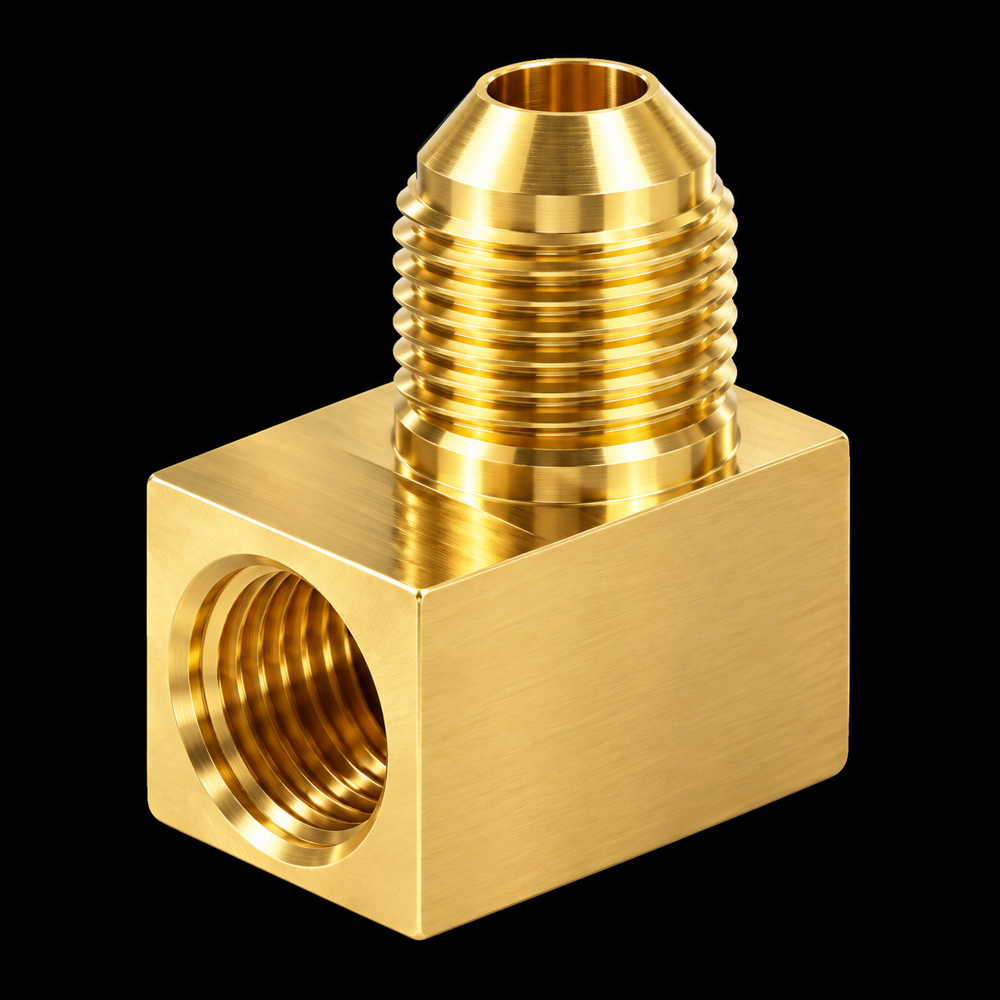 Brass Flare 90 Degree Female Elbow