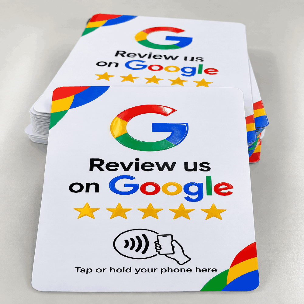 Google Review NFC Card With Printing