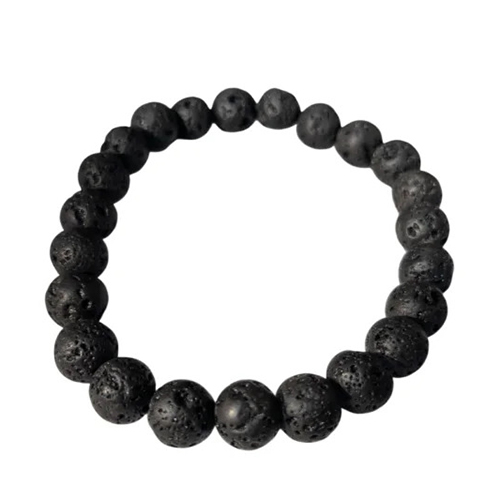 Lava Bracelet for Women Mens Gifts - Protection Healing Crystal Bracelet - 8mm Gemstone Beaded Adjustable