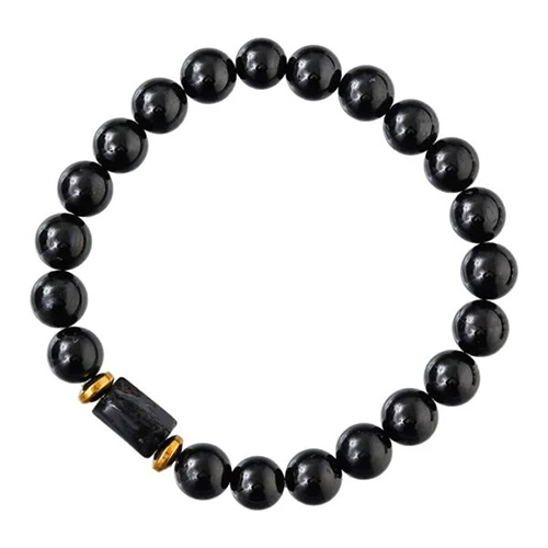 Black Tourmaline Bracelet for Women Mens Gifts - Protection Healing Crystal Bracelet - 8mm Gemstone Beaded Adjustable