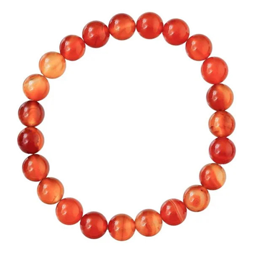 Carnelian Bracelet for Women Mens Gifts - Protection Healing Crystal Bracelet - 8mm Gemstone Beaded Adjustable