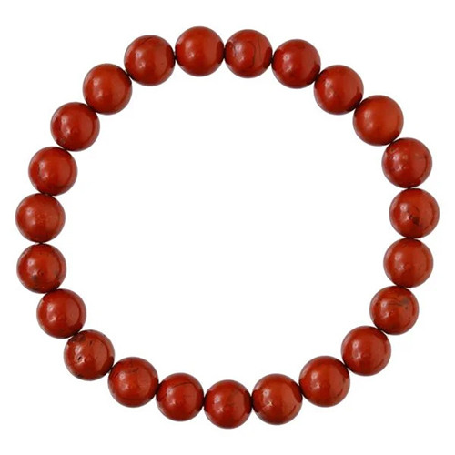 Red Jasper Bracelet for Women Mens Gifts - Protection Healing Crystal Bracelet - 8mm Gemstone Beaded Adjustable