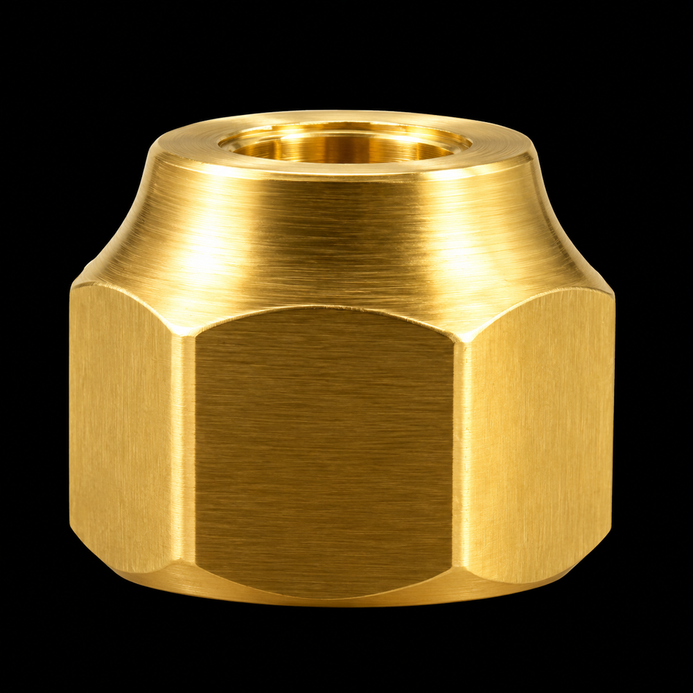 Brass Flare Short Nut