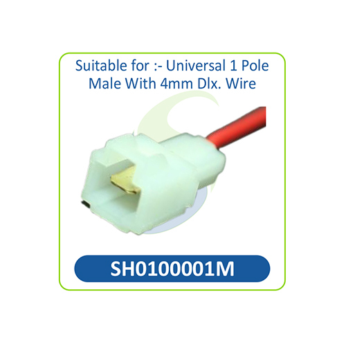 SH0100001M Universal 1 Pole Male Connector
