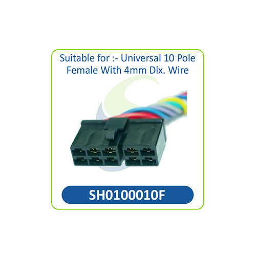 SH0100010F Universal 10 Pole Female Connector