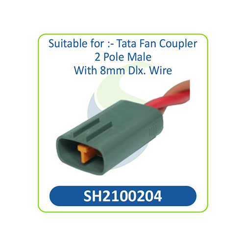 SH2100204 Tata Fan Coupler 2 Pole Male Connector