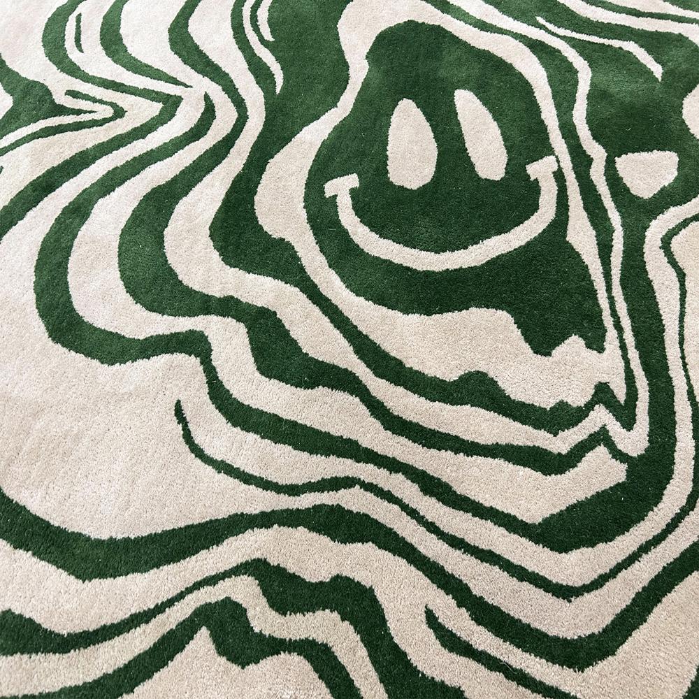 Irregular Shape Hand Tufted Wool Rug Custom Designer Area Rug