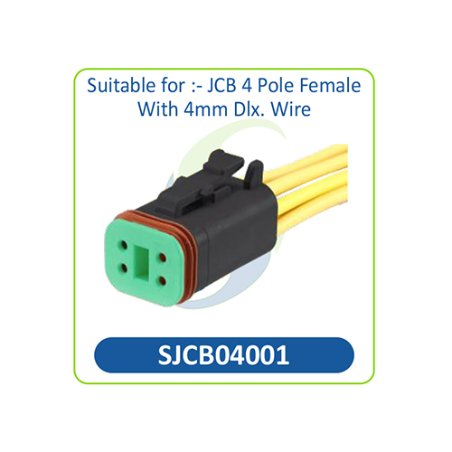 SJCB04001 JCB 4 Pole Female Connector