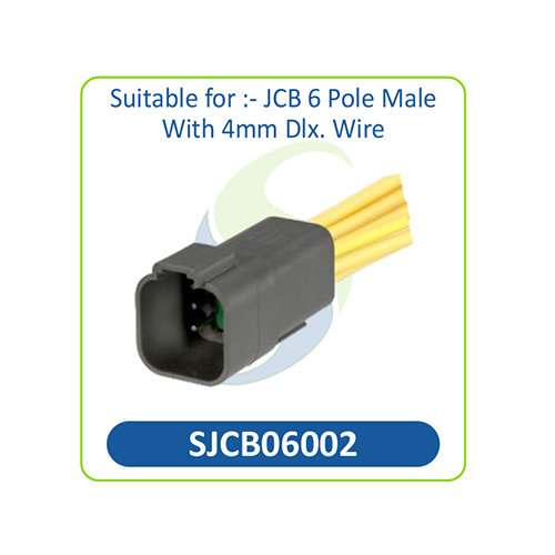 SJCB06002 JCB 6 Pole Male Connector