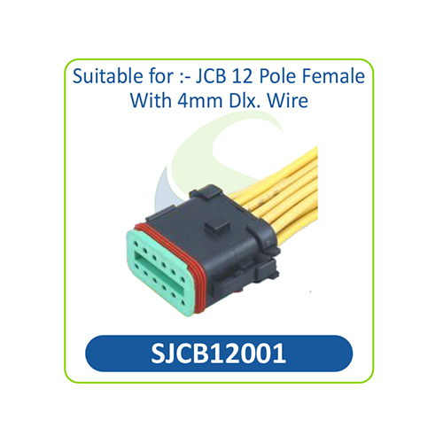SJCB12001 JCB 12 Pole Female Connector