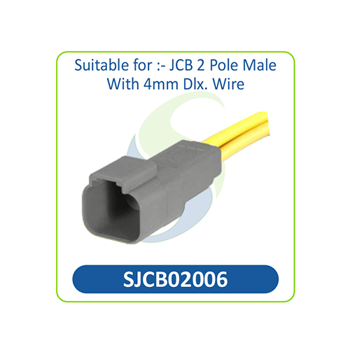 SJCB12006 JCB 2 Pole Male Connector