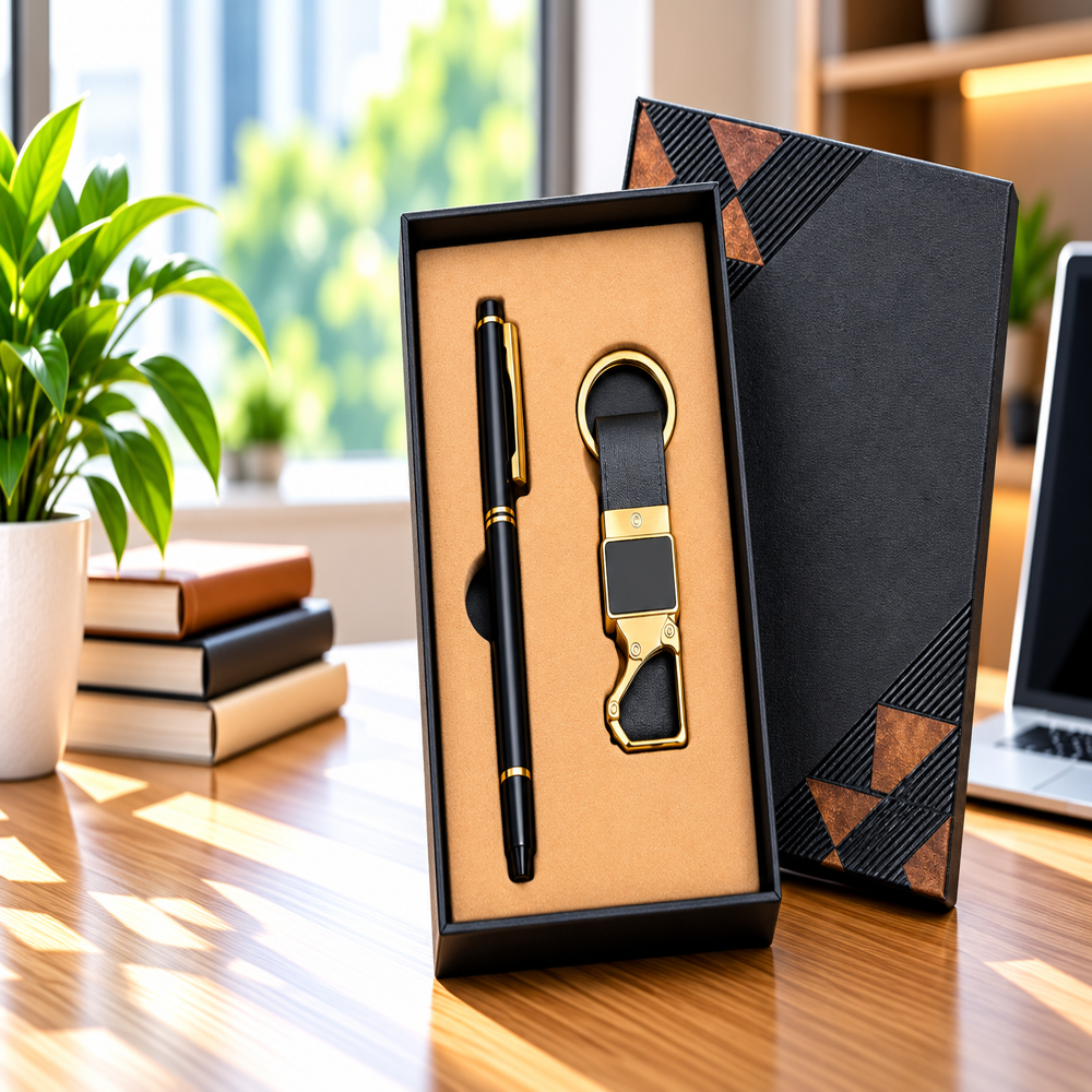 Jalan Item Code -518 Premium Gift Set Pen & Keychain