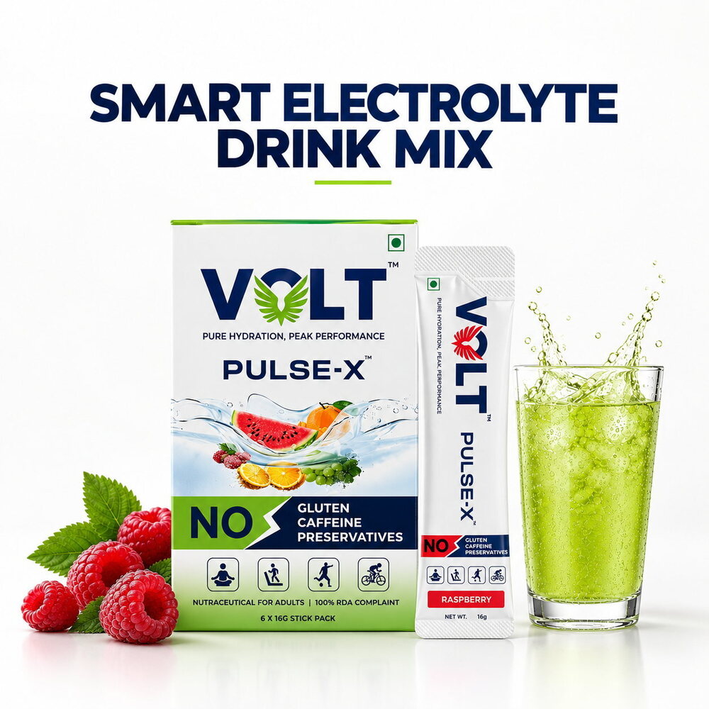 Volt Pulse-X Electrolyte Powder | Rapid Hydration & Energy Support - Features: Low Sugar