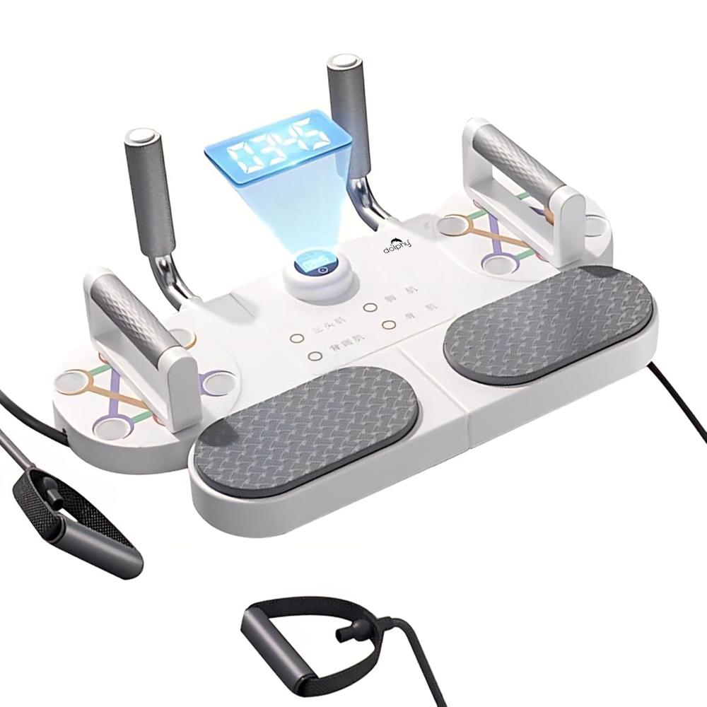 3 in 1 Muscles Exercise Push Up Board with Resistance Bands