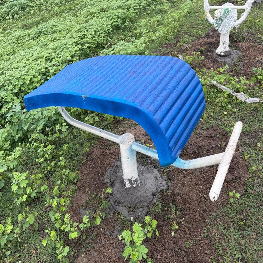 Outdoor Green Gym Sit Up Board / Abs Board