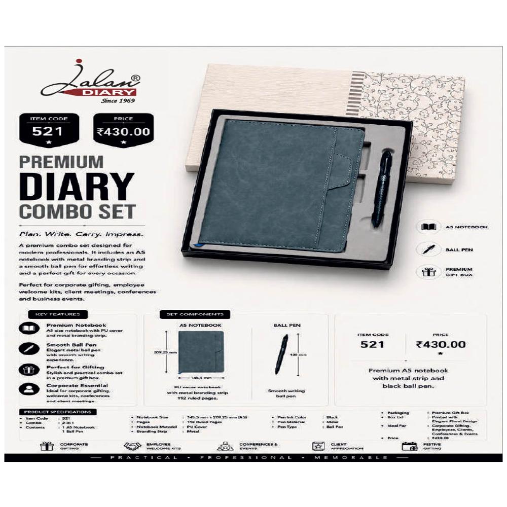 Jalan Item Code -521 Premium Diary Combo Set