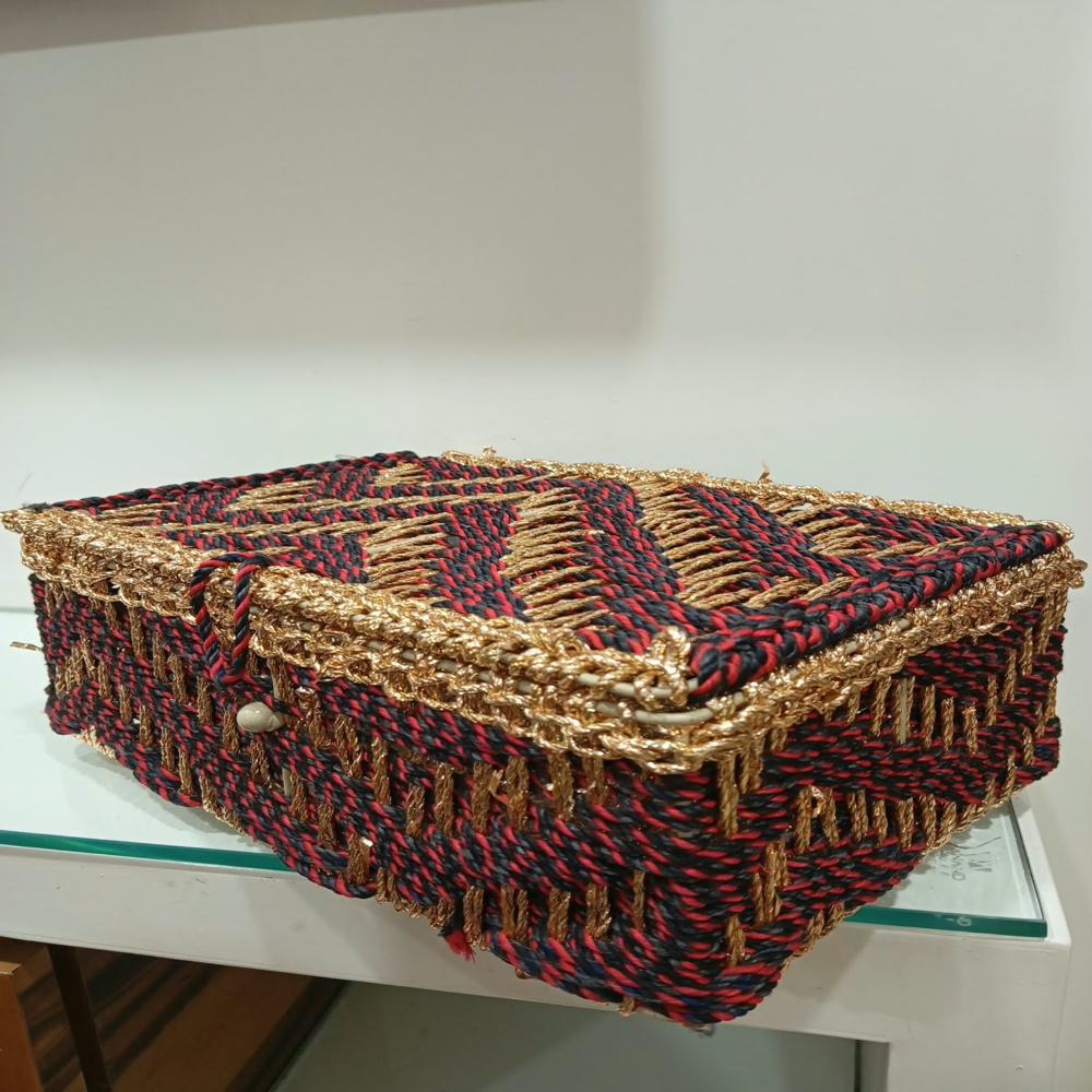 Multicolor Jute Boxes - Color: Multi- Color