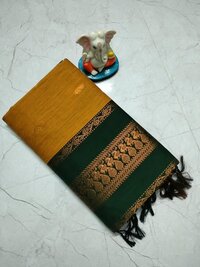 Kalyani Acrylic Gadwal Sarees - Color: Blue And Maroon
