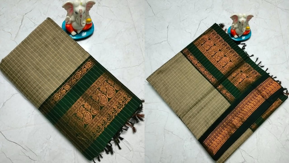 Premium Quality Kalyani Check Cotton Sarees - Color: Multicolor