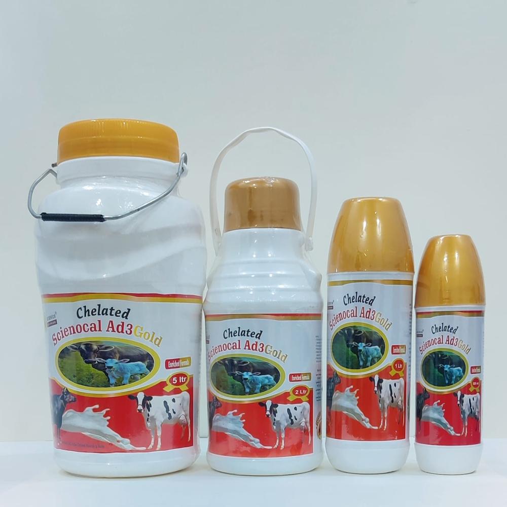 Veterinary Calcium Gold Liquid For Animal - Color: White (Liquid)
