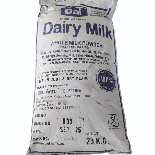 25kg Dairy Milk Whole Milk Powder