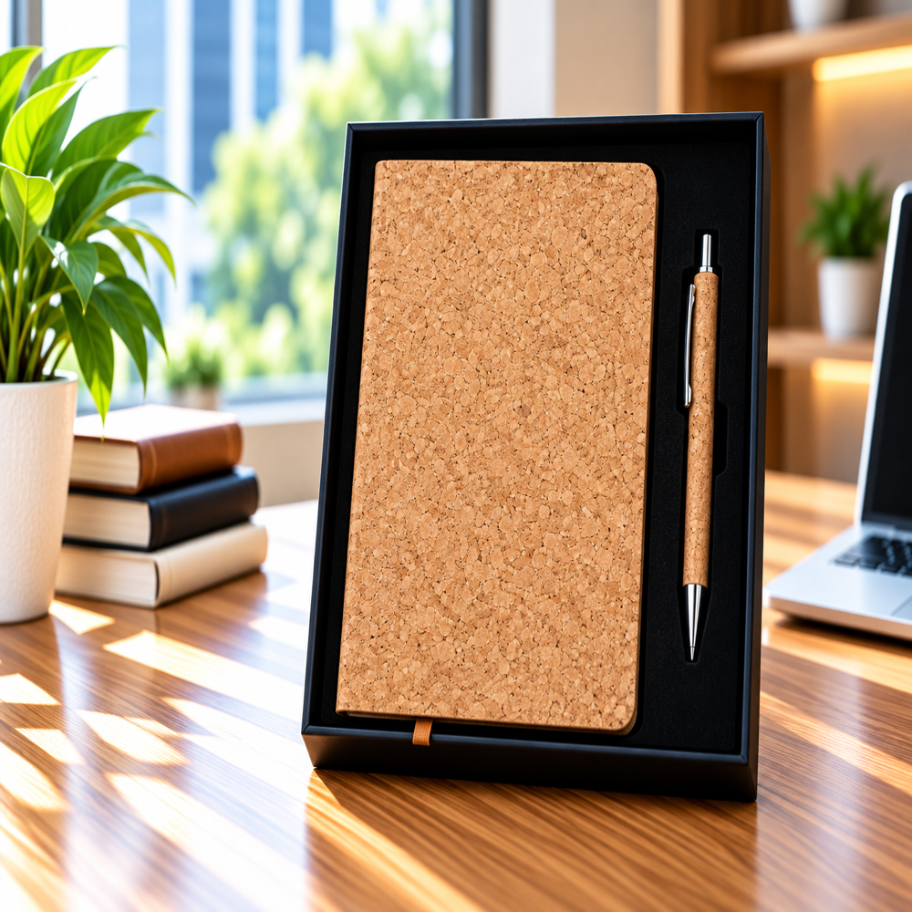 Jalan Item Code -523 Cork Cover Diary Combo Set