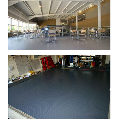 Homogeneous vinyl flooring