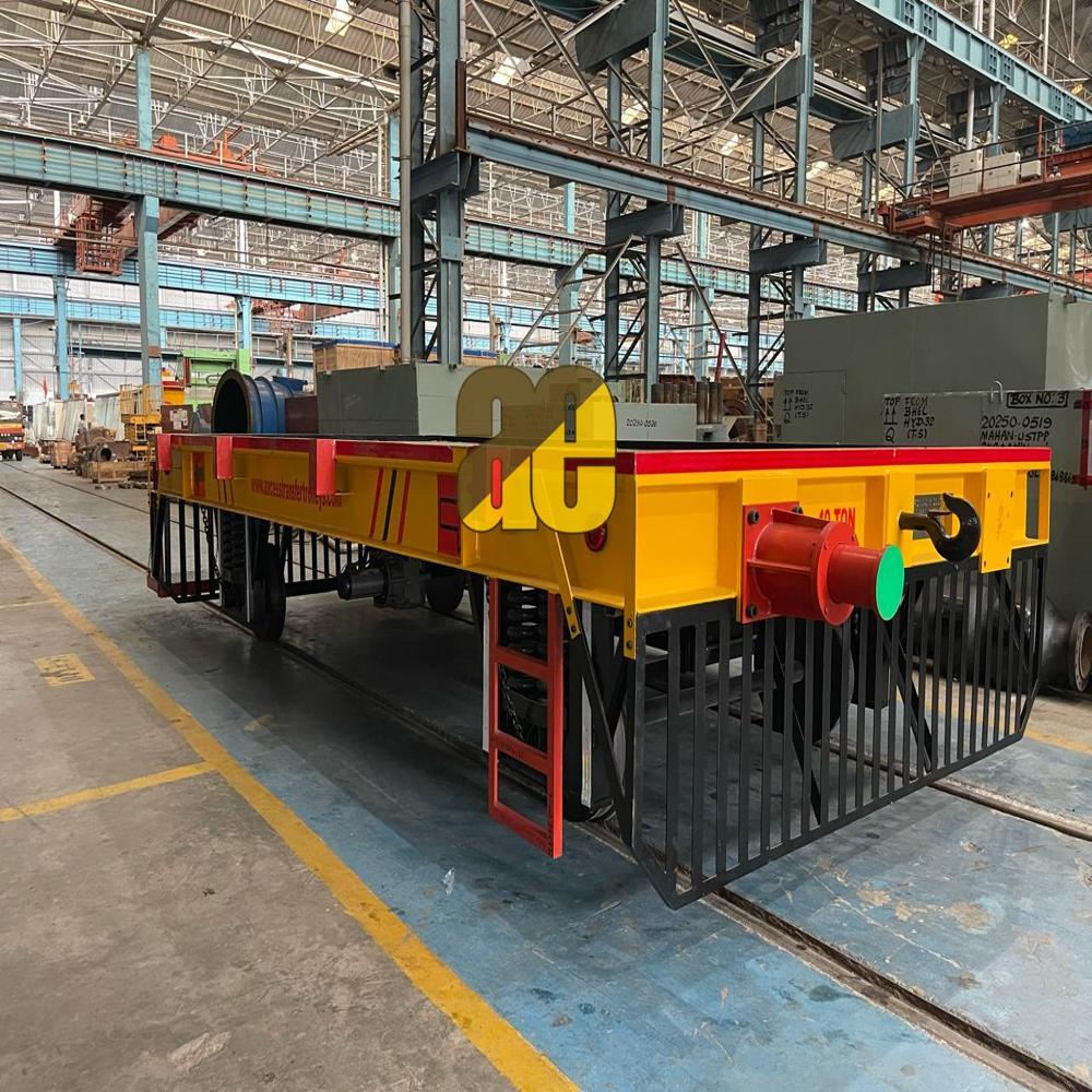 40 Ton Battery operated rail transfer ladle trolley