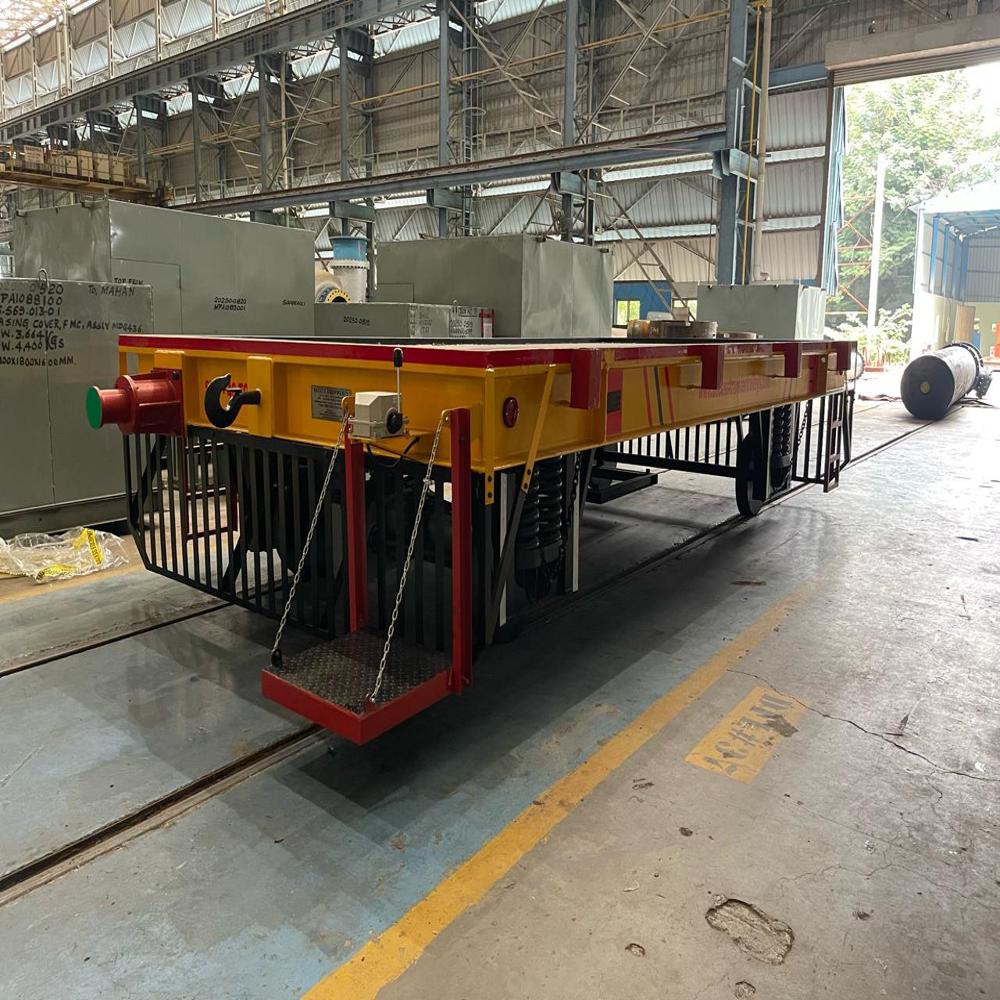 40 Ton Battery operated rail transfer ladle trolley