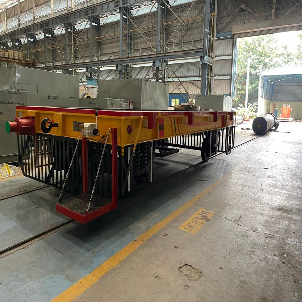 40 Ton Battery operated rail transfer ladle trolley