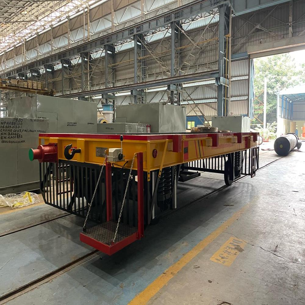 40 Ton Battery operated rail transfer ladle trolley