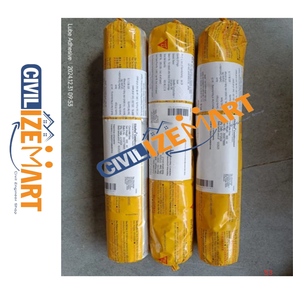 Sika Flex Construction + 600 Ml (White) - Application: Concrete And Masonry Joints