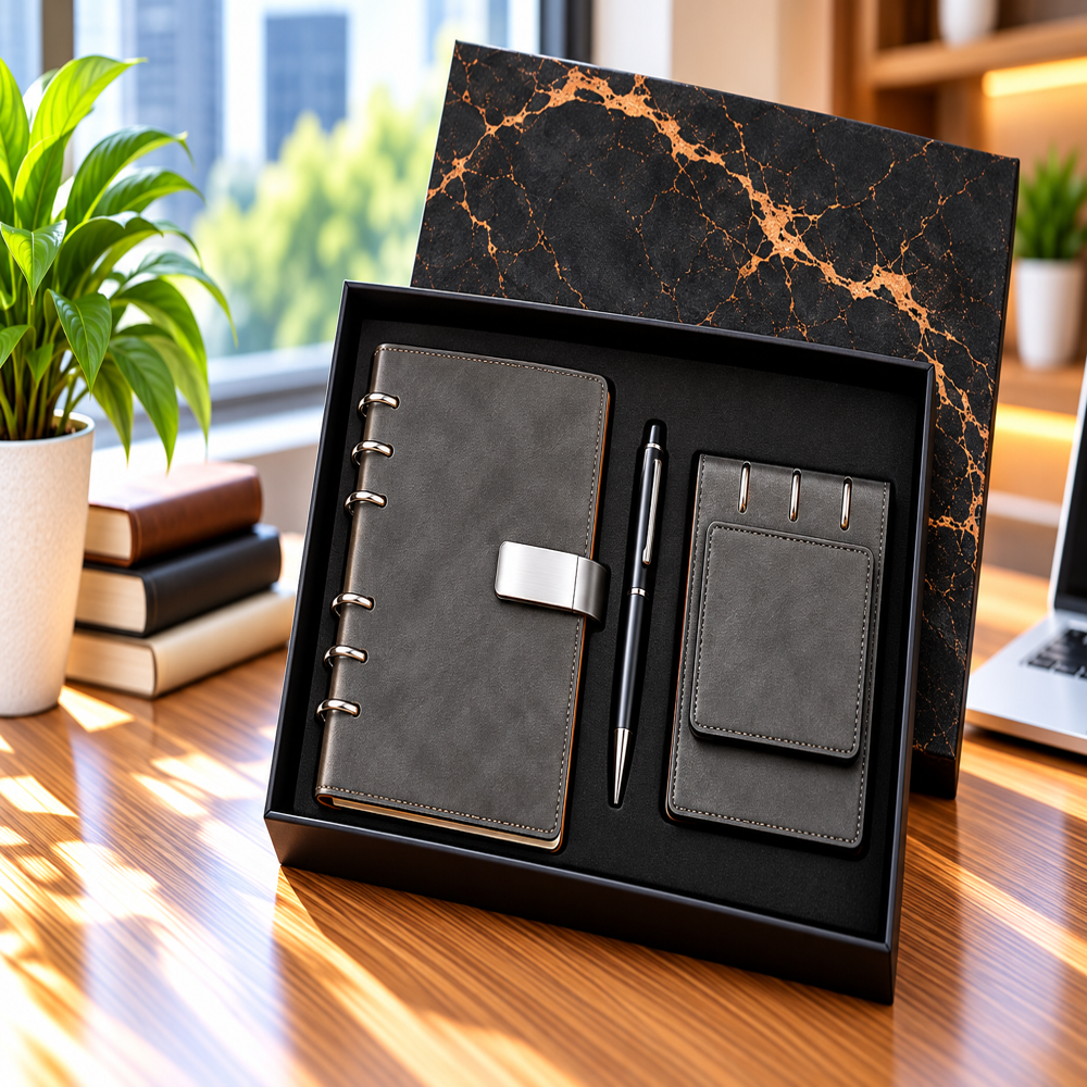 Jalan Item Code -528 Premium Gift Set Diary ,Pen & Card Holder