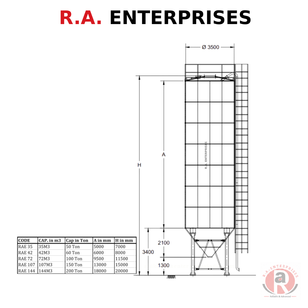 Welded Cement Silo - Application: Industrial