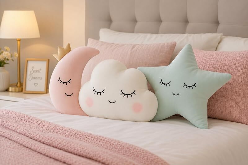Star Moon Cloud Shaped Stuffed Cushion
