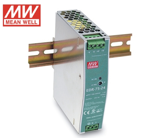 Edr-75 Series 75W Single Output Industrial Din Rail - Application: Automate