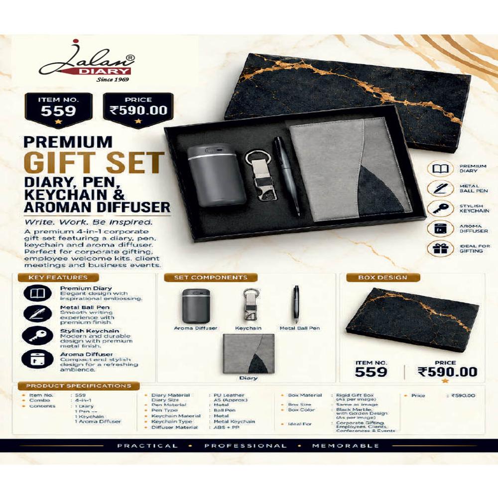 Jalan Itemcode-559 Premium Gift Set - Color: Grey