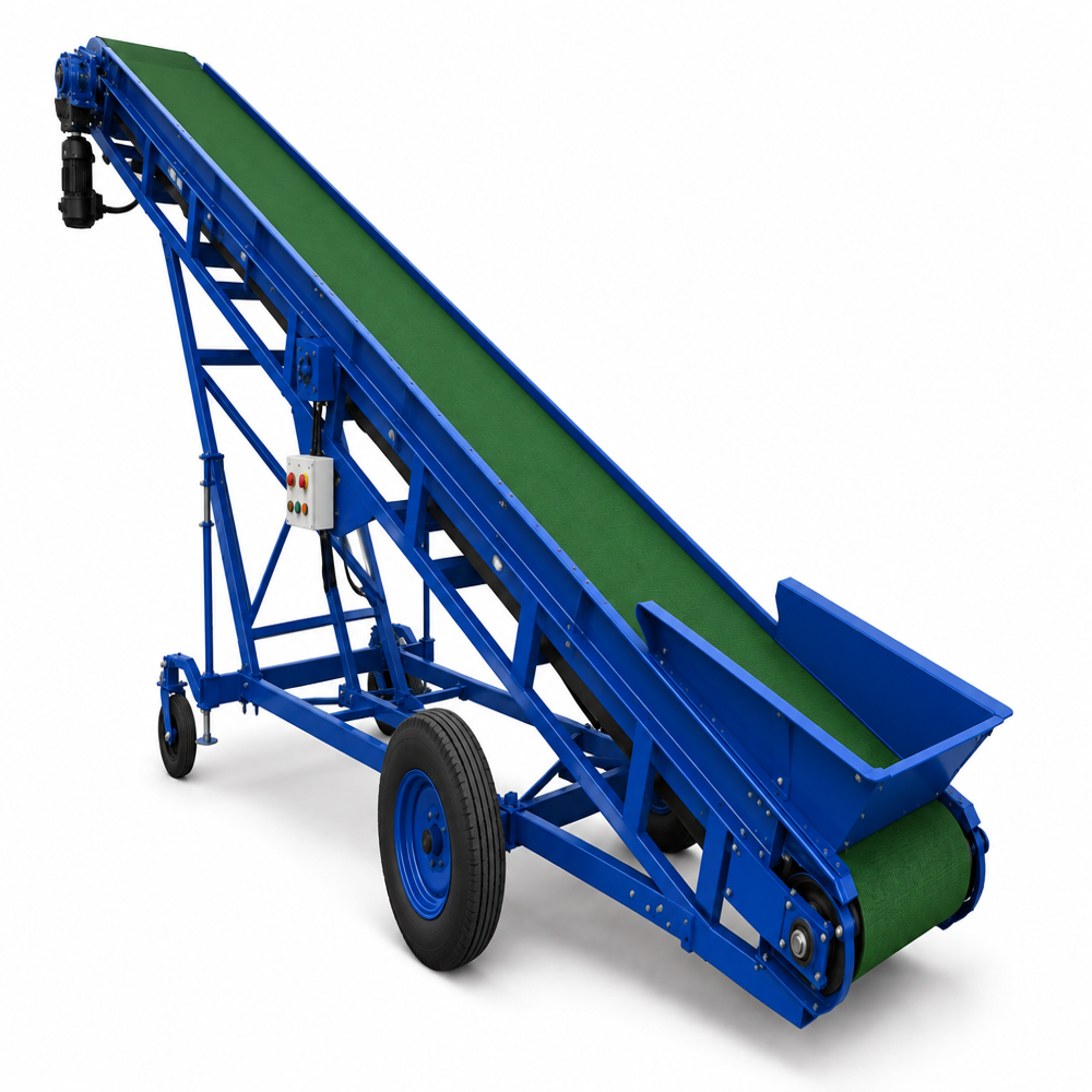 Rubber Flat Belt Conveyor System