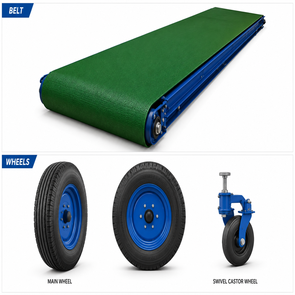 Rubber Flat Belt Conveyor System