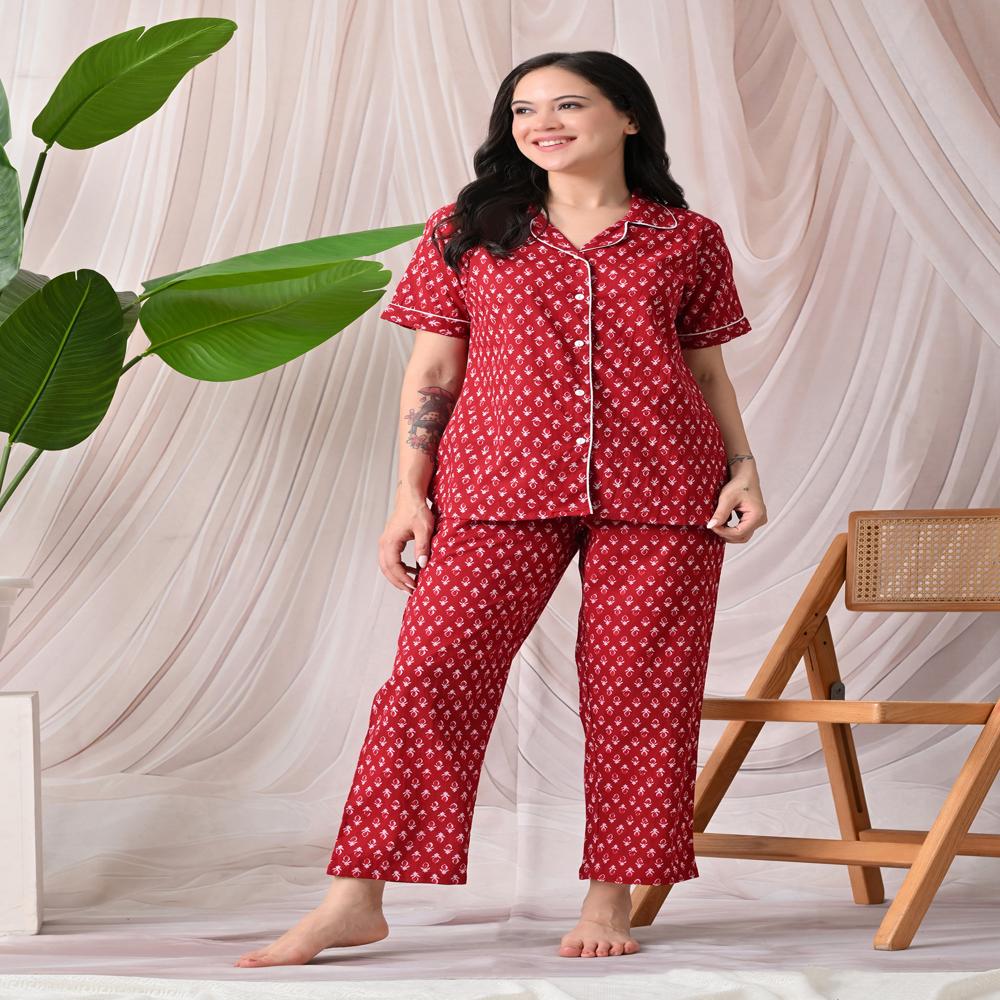 Cotton Suit - Color: Red