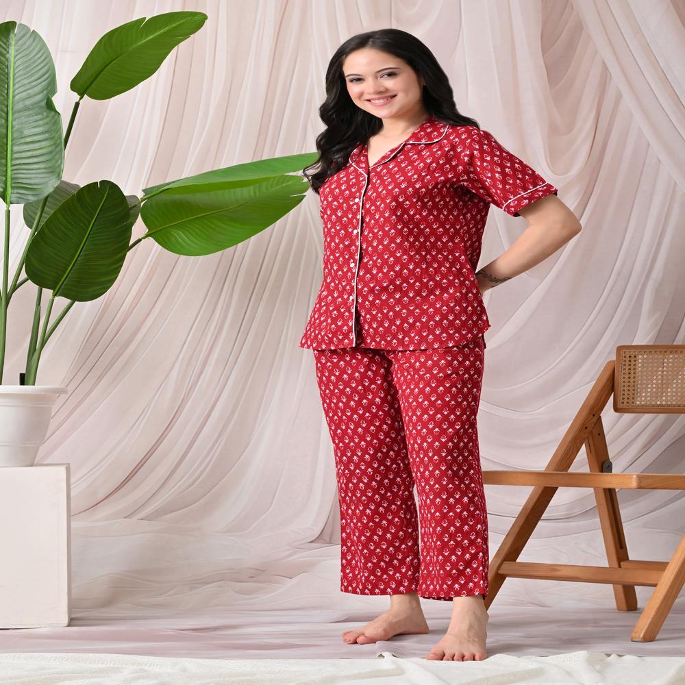 Cotton Suit - Color: Red