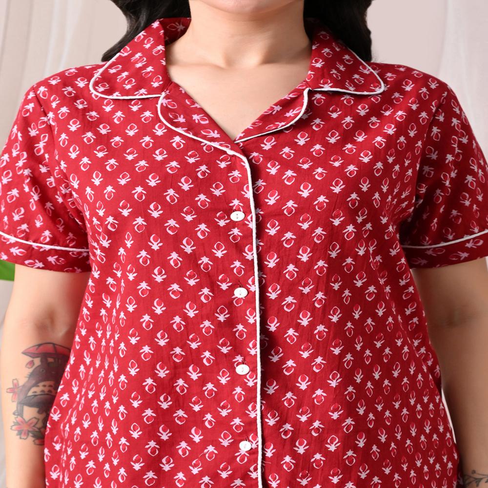 Cotton Suit - Color: Red