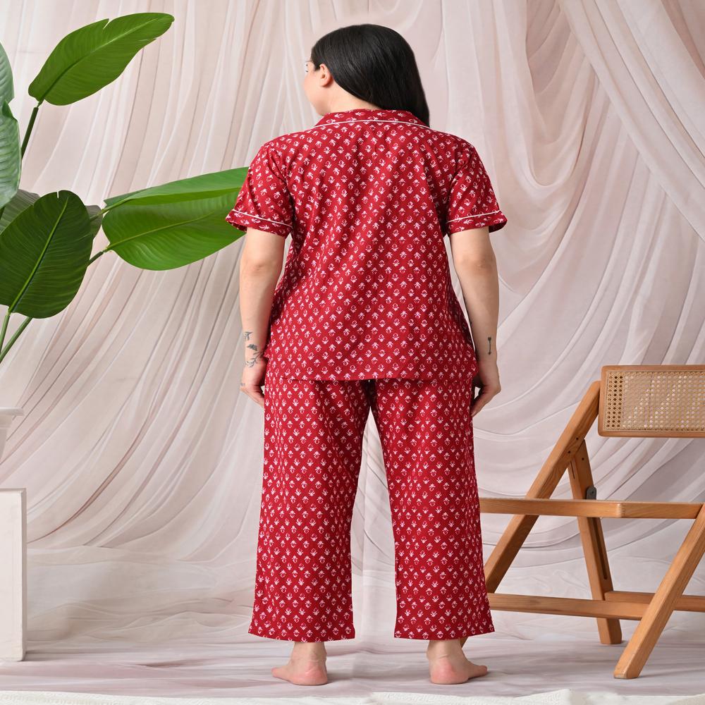 Cotton Suit - Color: Red