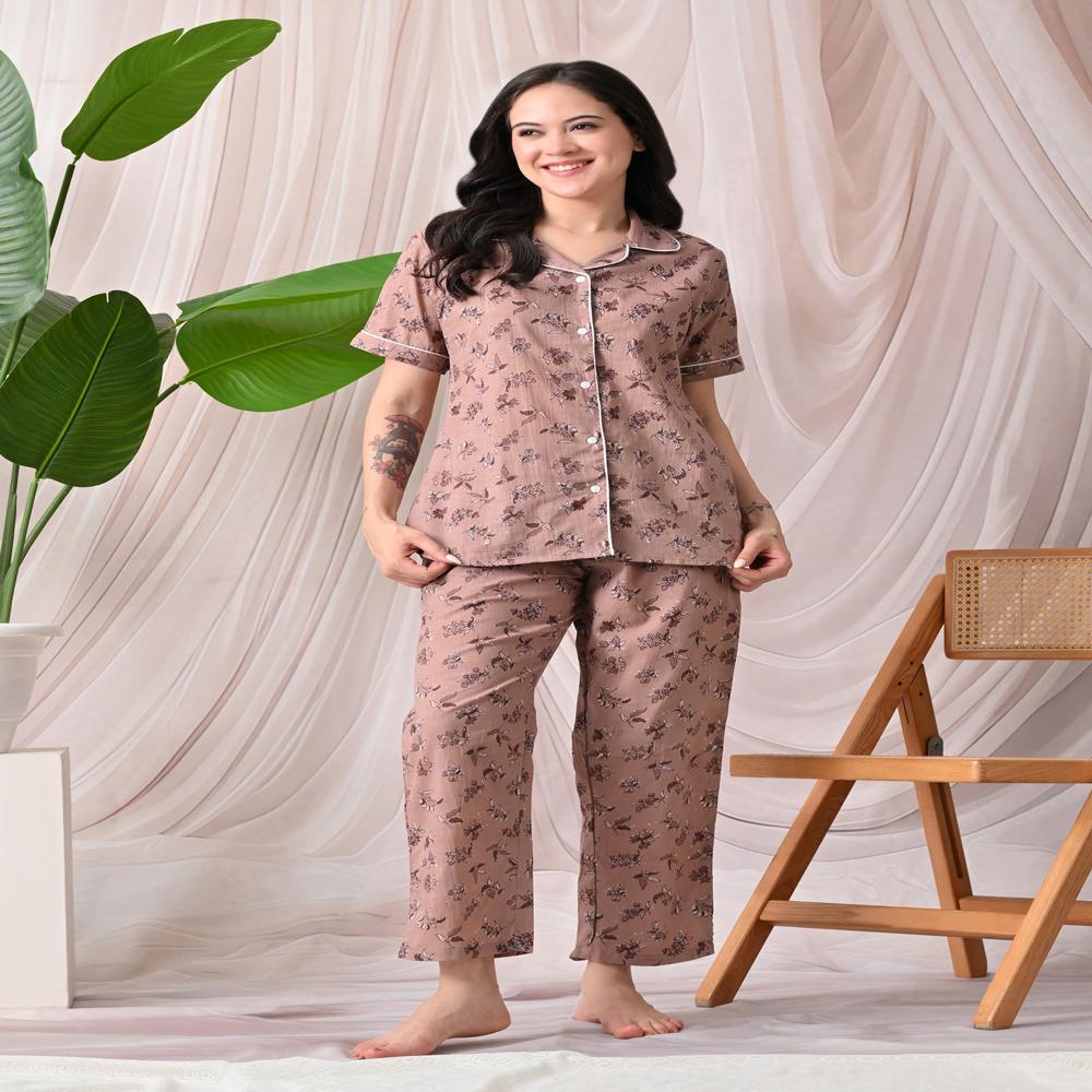 Fancy Cotton Printed Night Suit