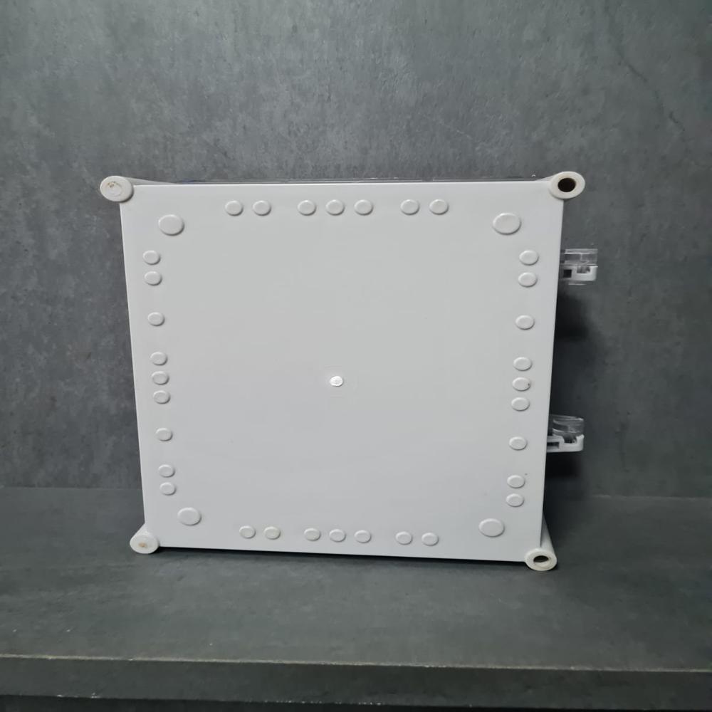 1004 Hinge Junction Box - Abs, 400x350x170 Mm | White, Ip67 Protection Level, Powder Coated Finish, 1 Year Warranty