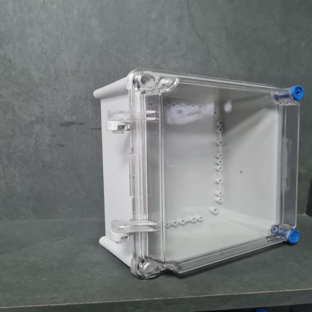 1004 Hinge Junction Box - Abs, 400x350x170 Mm | White, Ip67 Protection Level, Powder Coated Finish, 1 Year Warranty